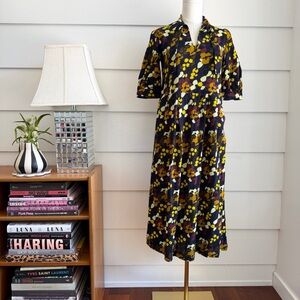 Toast· Greta Harlequin Flower Print Dress size UK 6/ US 2